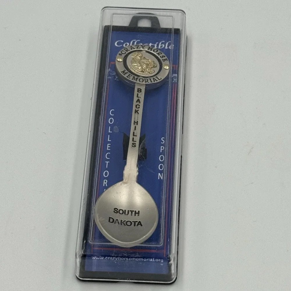 Crazy Horse Memorial South Dakota Collector‎ Souvenir Spoon In Protective Case